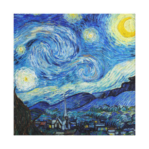 Lienzo Vicent Van Gogh Starry Night Vintage Bella Artes