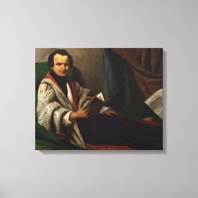 Lienzo Victor Hugo en su diván, c.1830-40 (Anverso)