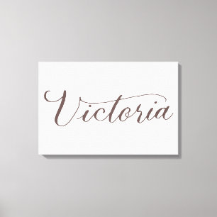 Lienzo Victoria - Diseño de nombres de caligrafía moderna