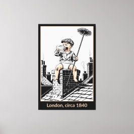 Lienzo Victorian Baby Chimney Sweep. Funny Baby
