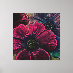Lienzo Victoriano Splendor: Exquisito diseño floral
