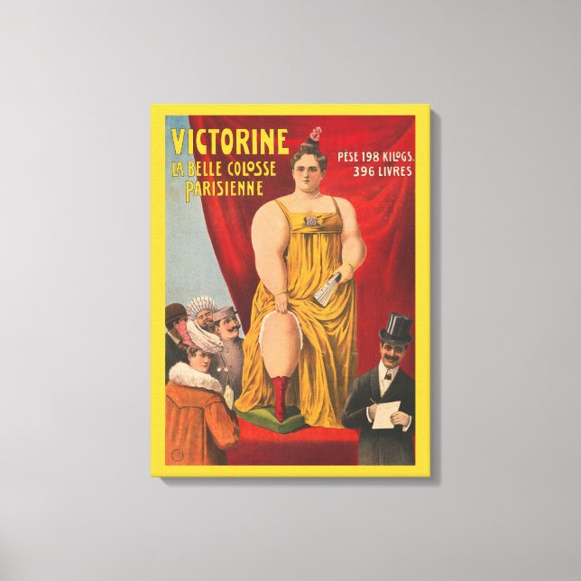 Lienzo Victorine, La bella mujer parisina grande (Anverso)