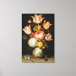 Lienzo Vida con flores