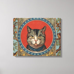 Lienzo Vida de gato vintage para gatito clásico victorian