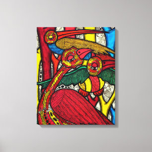 Lienzo Vida de las aves 2013