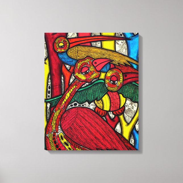Lienzo Vida de las aves 2013 (Anverso)