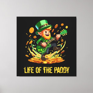 Lienzo Vida del irlandés, día de San Patricio
