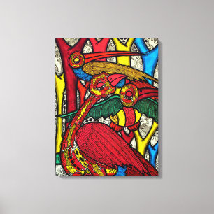 Lienzo Vida del pájaro