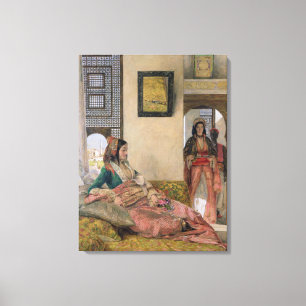 Lienzo Vida en el harem, El Cairo