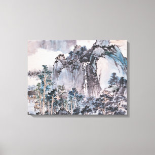 Lienzo Vida en las montañas