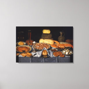 Lienzo Vida fija: Cangrejo, camarón y langosta