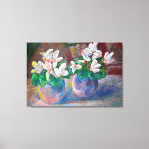 Lienzo Vida fija con ciclamen