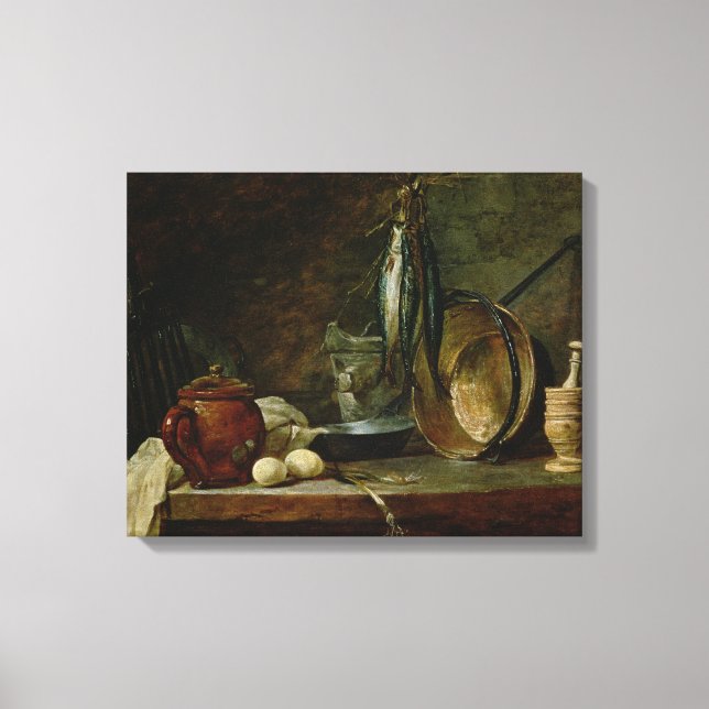 Lienzo Vida fija: Menú de día rápido, 1731 (Anverso)