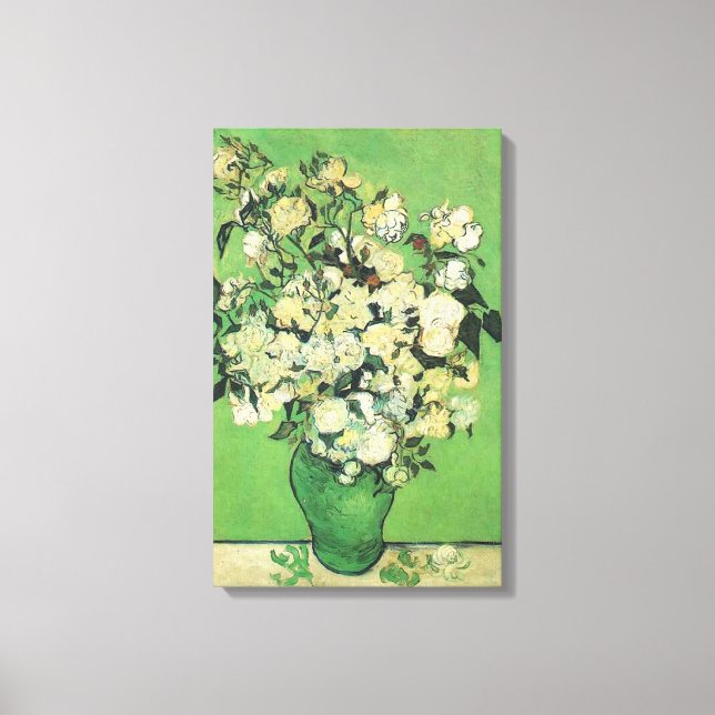 Lienzo Vida fija - rosas rosas rosas en una caja, Vincent (Anverso)