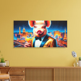 LIENZO VIDA NOCTURNA DE PIG-VEGAS 8