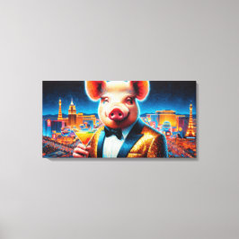 LIENZO VIDA NOCTURNA DE PIG-VEGAS 8