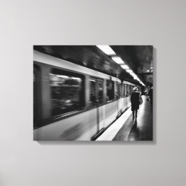 Lienzo Vida parisina moderna y urbana