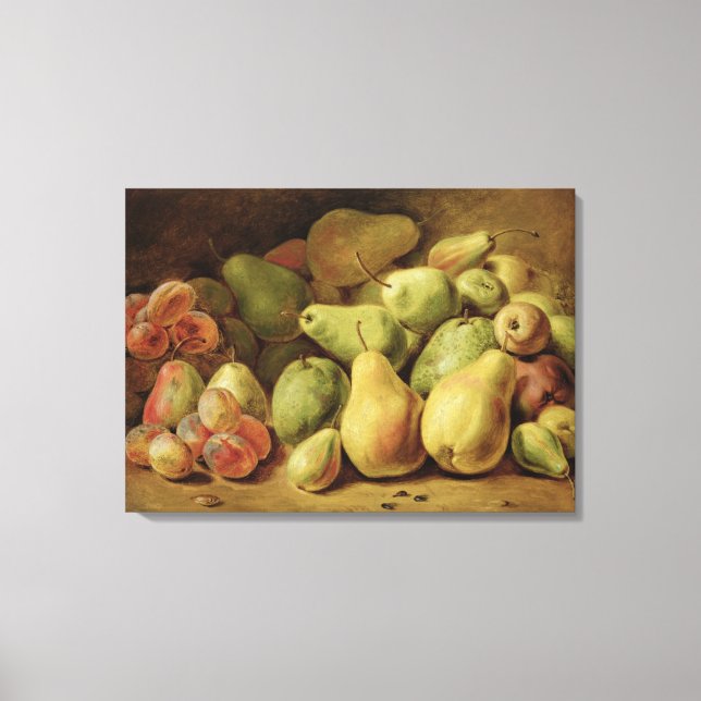 Lienzo Vida residual de frutas (Anverso)