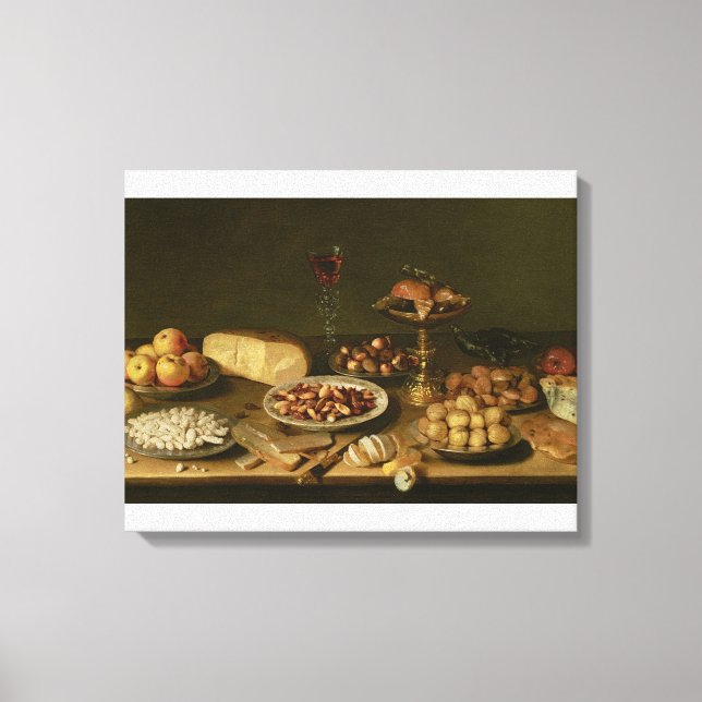 Lienzo Vida residual del banquete (Anverso)
