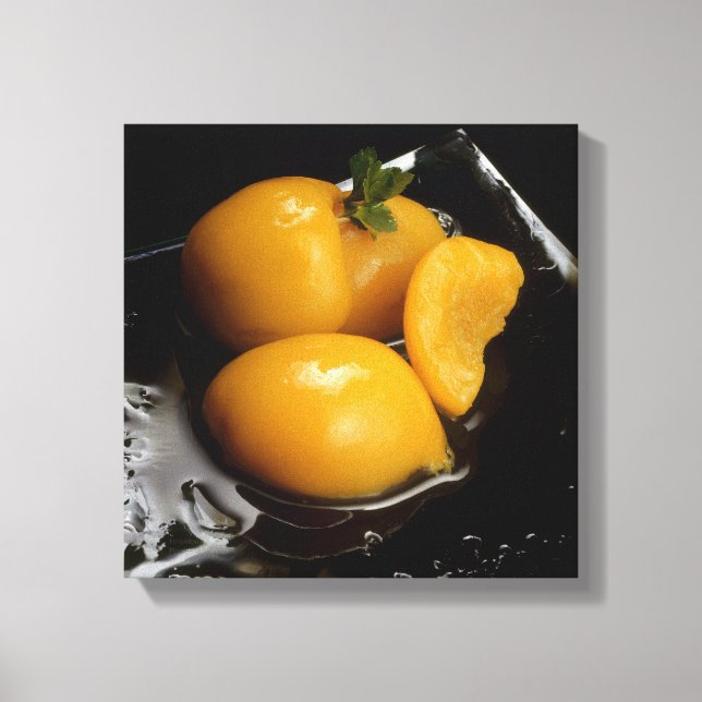 Lienzo vida residual del fruto Color cuadrado negro (Anverso)