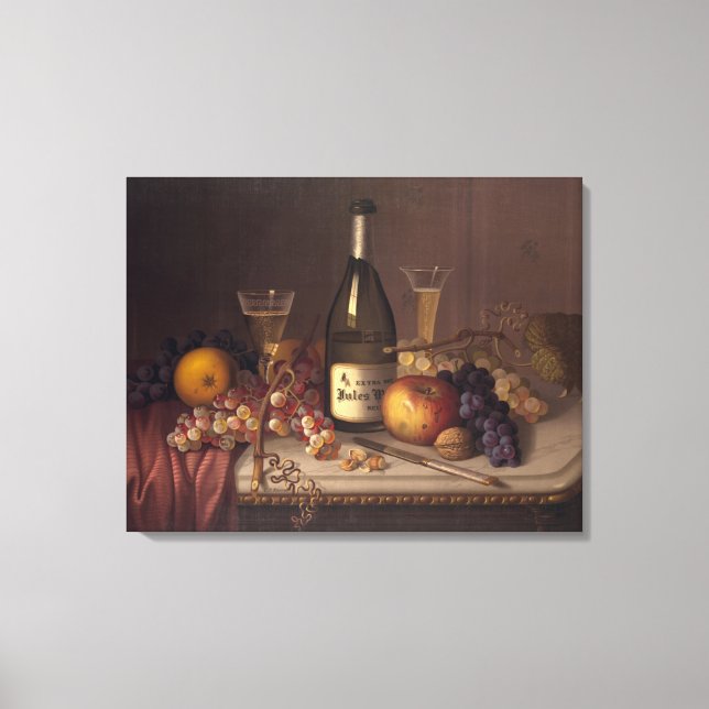 Lienzo Vida residual del vino (Anverso)