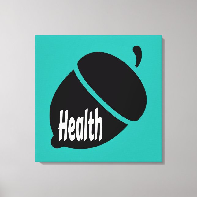 Lienzo Vida saludable para las nueces de la salud (Anverso)