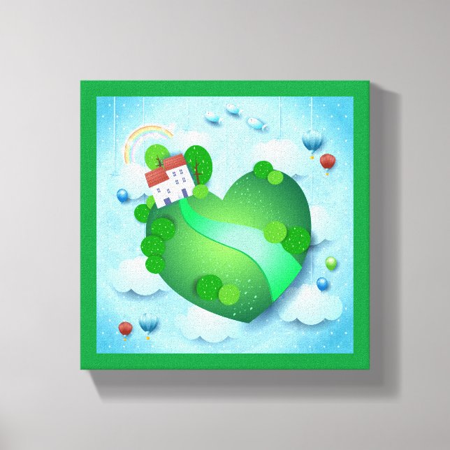 Lienzo Vida verde (Anverso)