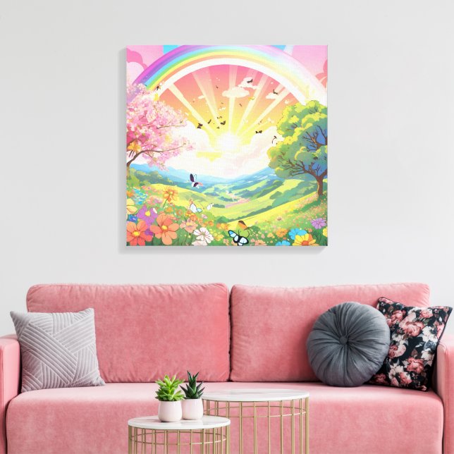 Lienzo Vida y belleza natural (Insitu (Sala de estar))