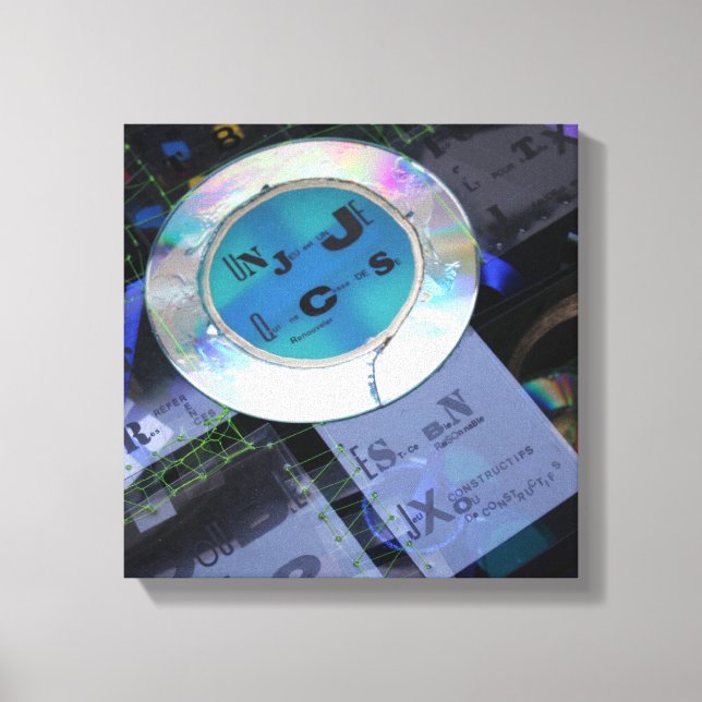 Lienzo Videojuegos del Jeux de Construction Building Part (Anverso)