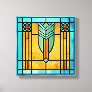 Lienzo Vidrio Manchado Art Deco 3