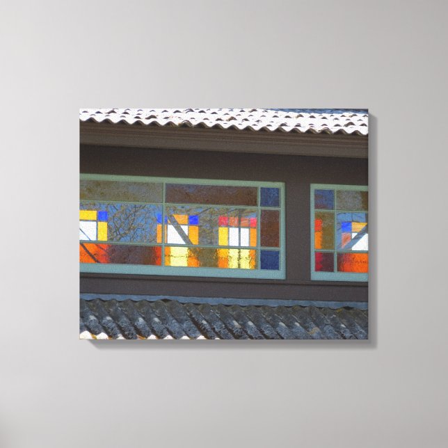 Lienzo Vidrio Manchado de Tabernáculo - Viñedo de Martha (Anverso)