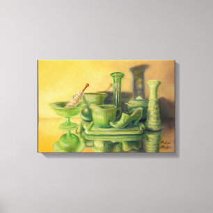 Lienzo "Vidrio Verde"