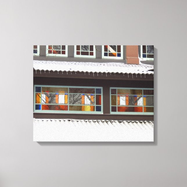 Lienzo Vidrio y cíclicas manchados - Viñedo de Martha (Anverso)