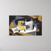 Vidrio y periódico, 1917 (aceite de contrachapado)