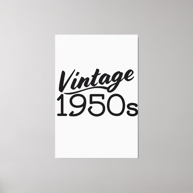 Lienzo Vieja década de 1950 (Anverso)