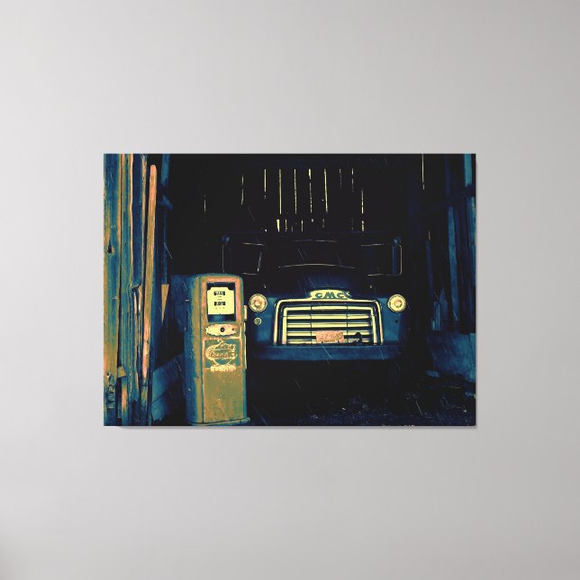 Lienzo Viejo Camión GMC (Anverso)