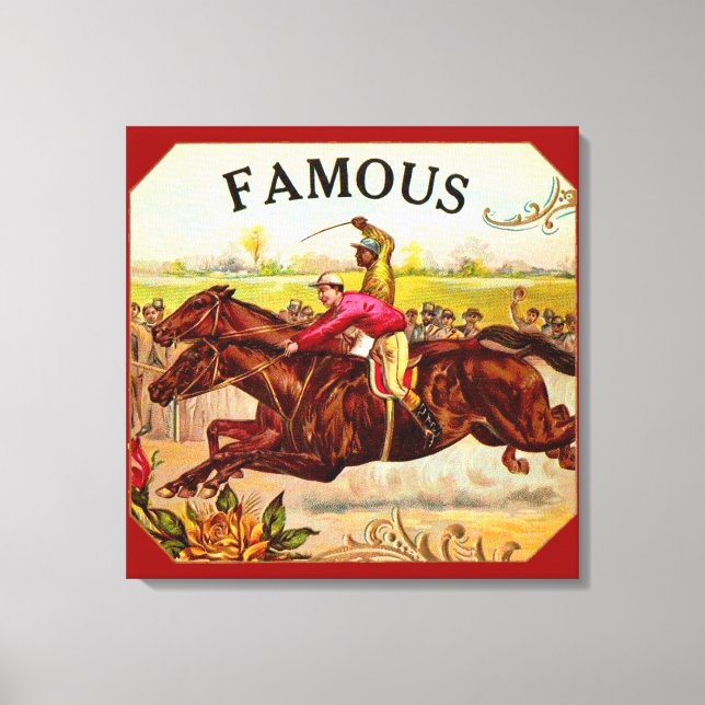 Lienzo Viejo jeo de la Carreras de Caballo de la Raza (Anverso)