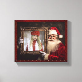 Lienzo Viejo Mundo Santa | Añadir tu foto | Navidades de 