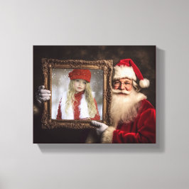 Lienzo Viejo Mundo Santa | Añadir tu foto | Navidades de 