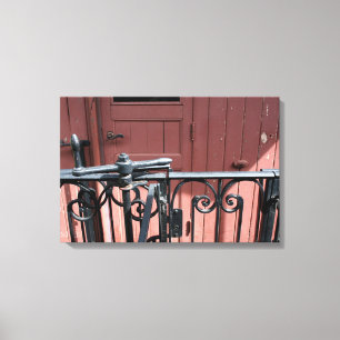 Lienzo Viejo tren de vapor Le Mastrou Brown Wagon Canvas