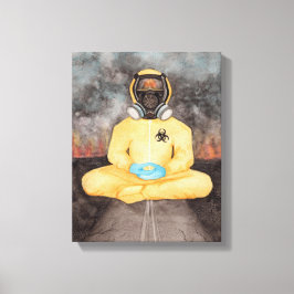Lienzo Viendo cómo quema el yoga de cuarentena Hazmat Sui