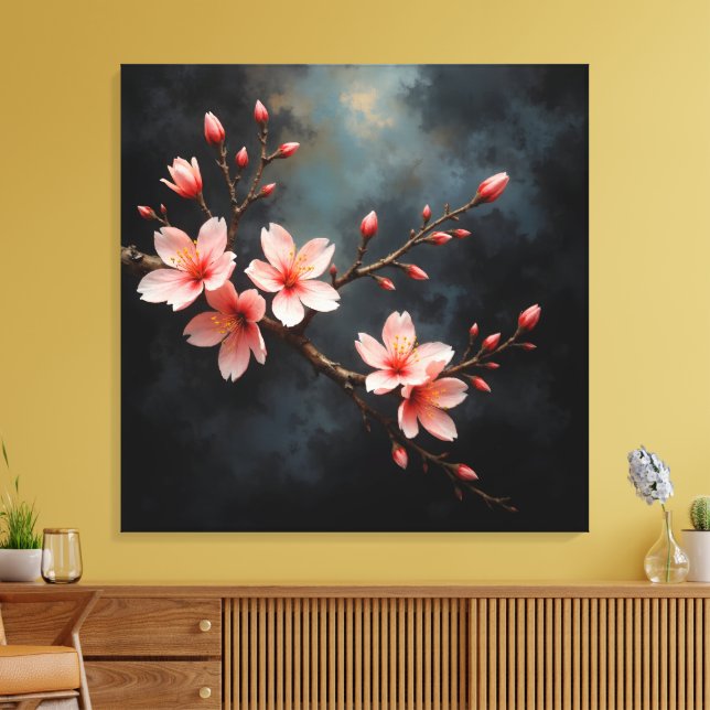 Lienzo Vietnamese Peach Blossom Art (Insitu (Sala de estar))