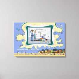 Lienzo Vigil-Auntie | Absurd Wordplay Humor 24x16