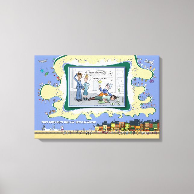 Lienzo Vigil-Auntie | Absurd Wordplay Humor 24x16 (Anverso)