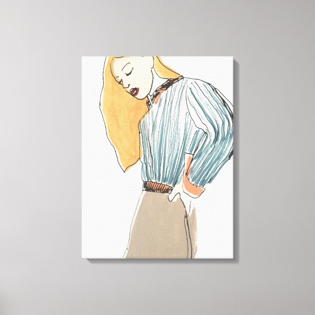 Lienzo Vignette de moda (Anverso)
