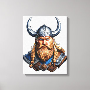 Lienzo Viking Hombre Nórdico