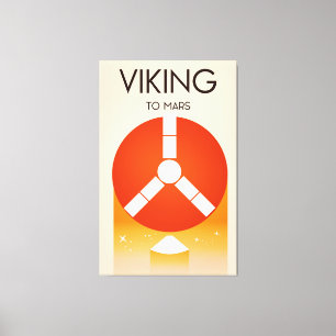 Lienzo Viking to Mars Space Art
