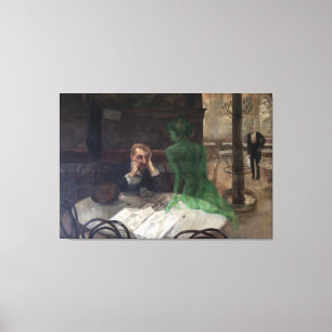 Lienzo Viktor Oliva - The Absinthe Drinker (1901)