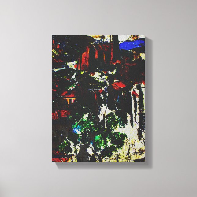 Lienzo Villa Cezanne en Gardanne (Anverso)