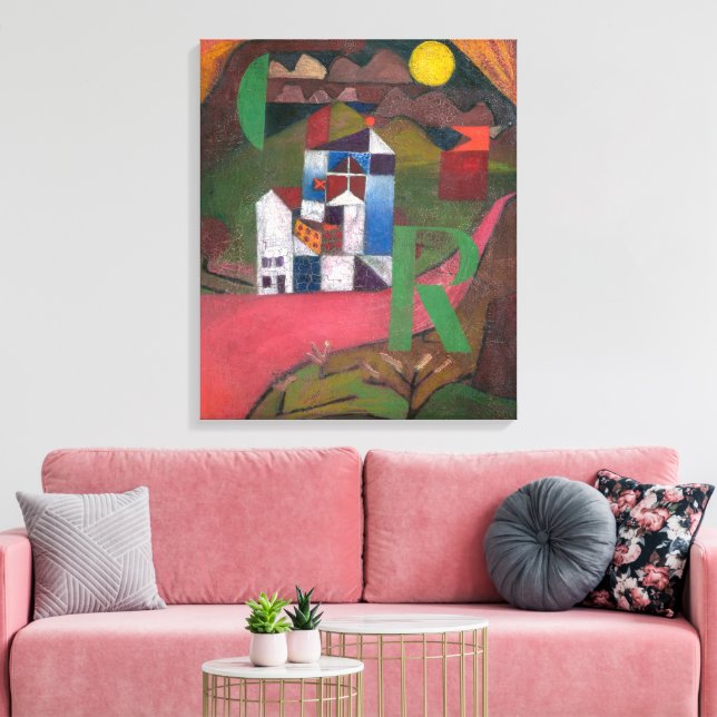 Lienzo Villa R | Paul Klee | (Insitu (Sala de estar))